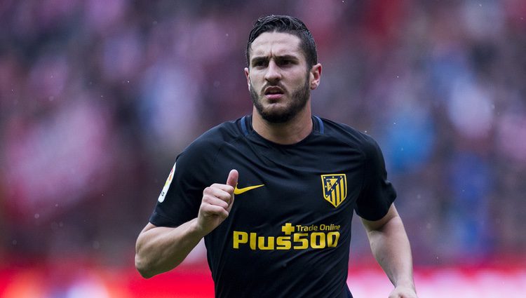 El futbolista Koke durante un partido de fútbol