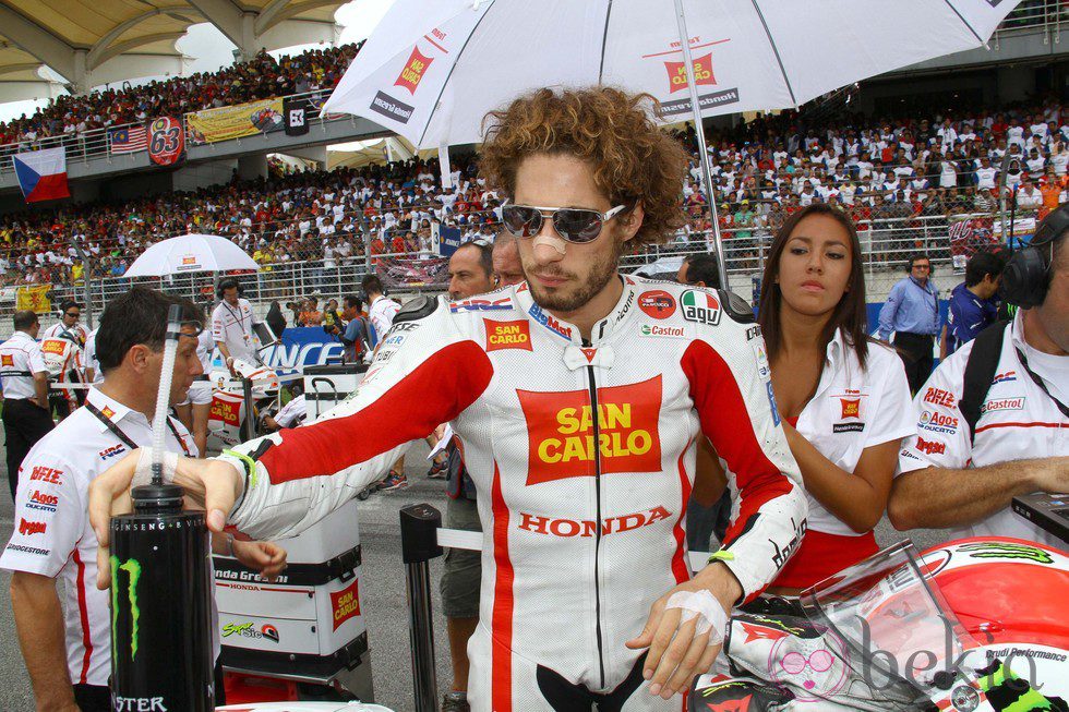 Marco Simoncelli y su novia Kate Fretti