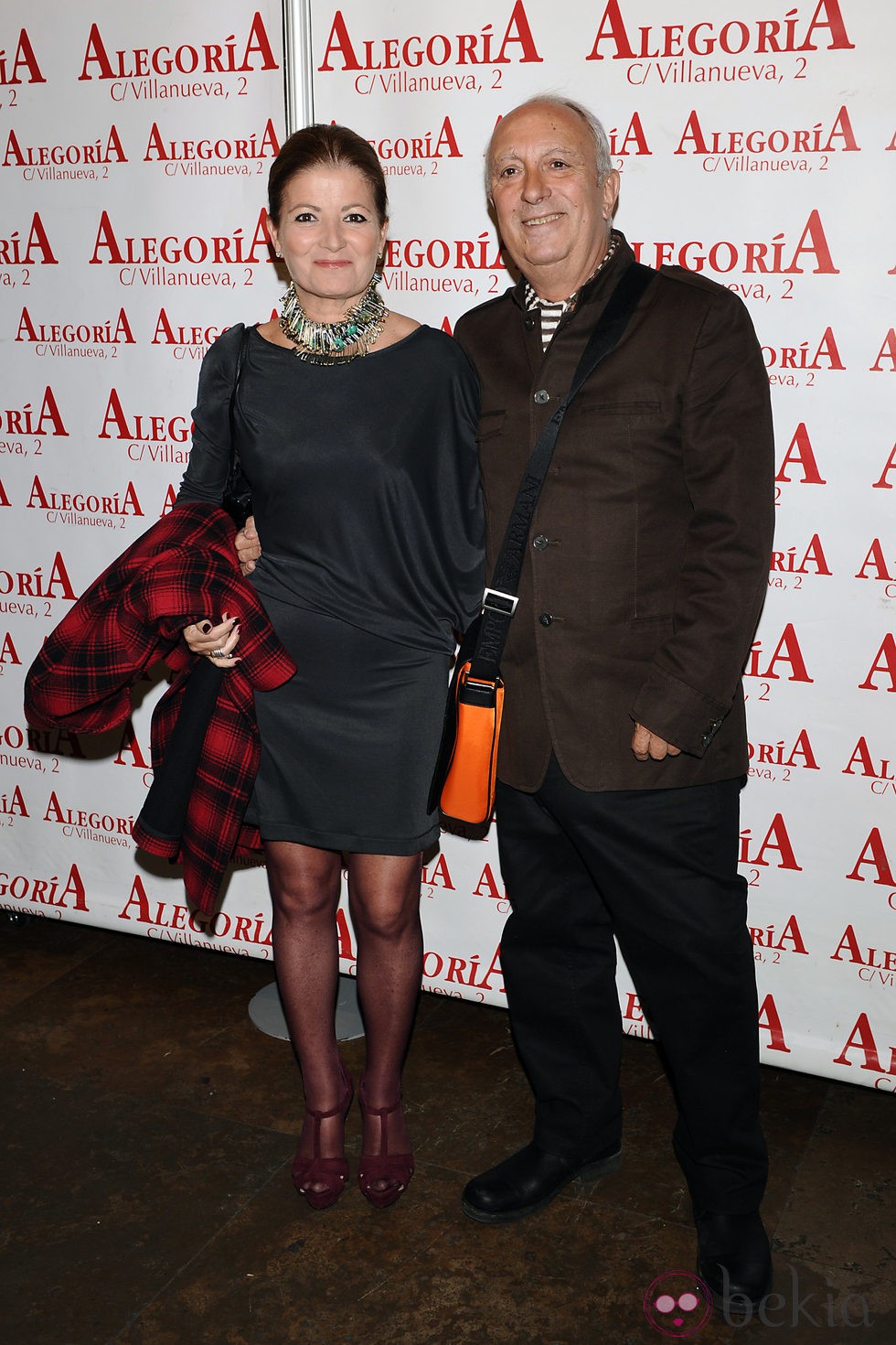 La presentadora Consuelo Berlanga y Carlos Ferrando en el homenaje a Javier de Montini