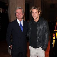 Diego Forlán en la Fundación Umberto Veronesi en Milán