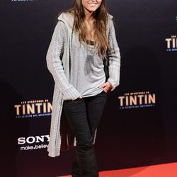 Ana Fernández en el estreno de 'Las aventuras de Tintín: el secreto del unicornio' en Madrid