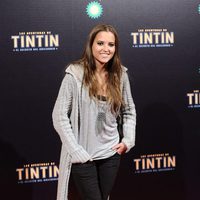 Ana Fernández en el estreno de 'Las aventuras de Tintín: el secreto del unicornio' en Madrid