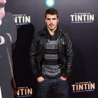 Javier Hernández en el estreno de 'Las aventuras de Tintín: el secreto del unicornio' en Madrid