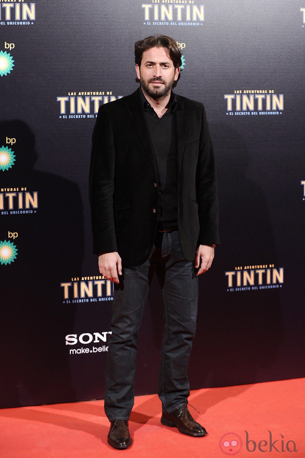 Antonio Garrido en en estreno de 'Las aventuras de Tintín: el secreto del unicornio' en Madrid