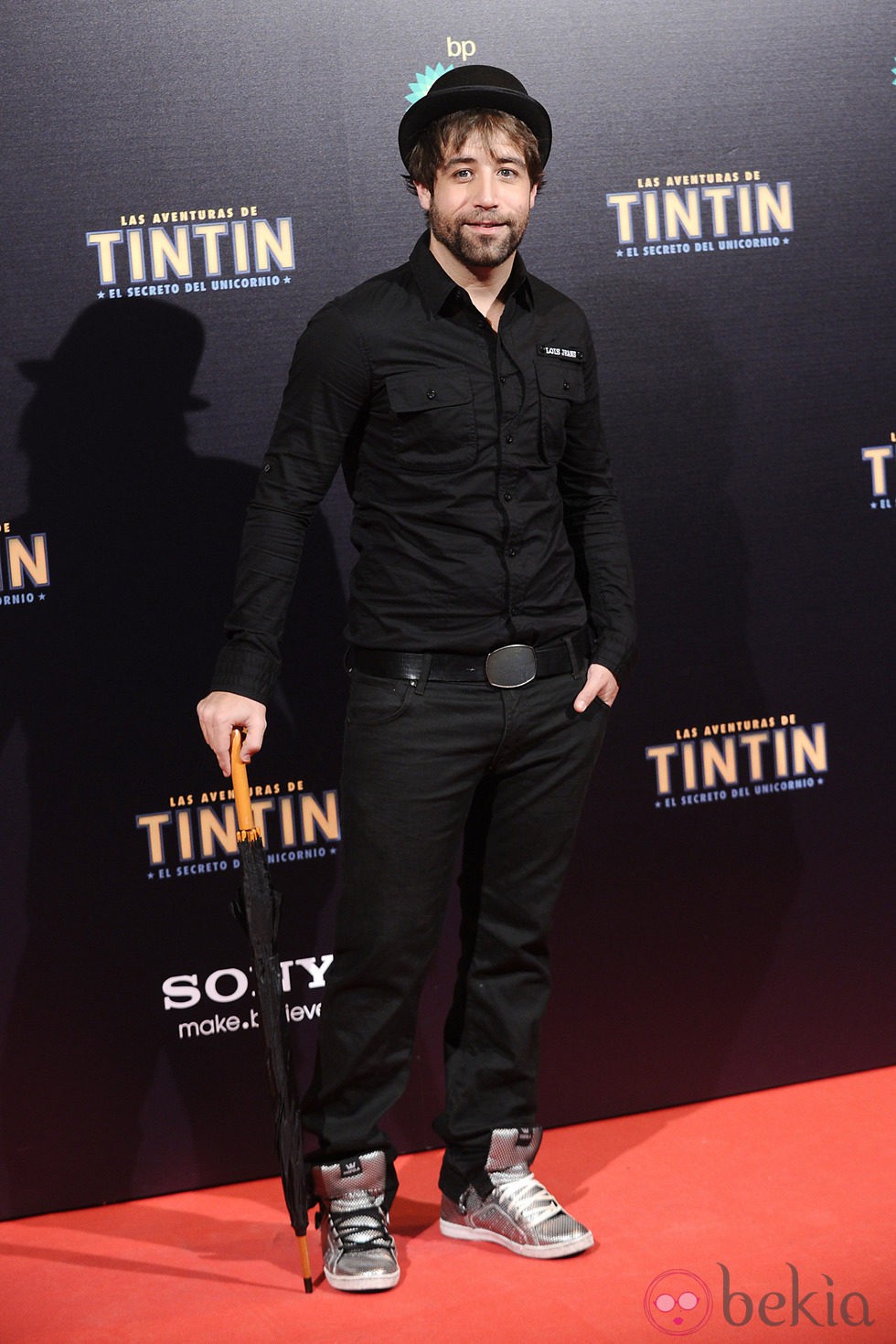 Leandro Rivera en el estreno de 'Las aventuras de Tintín: el secreto del unicornio' en Madrid