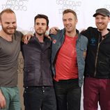 Coldplay en la presentación de su gira 'Mylo Xyloto' en Madrid