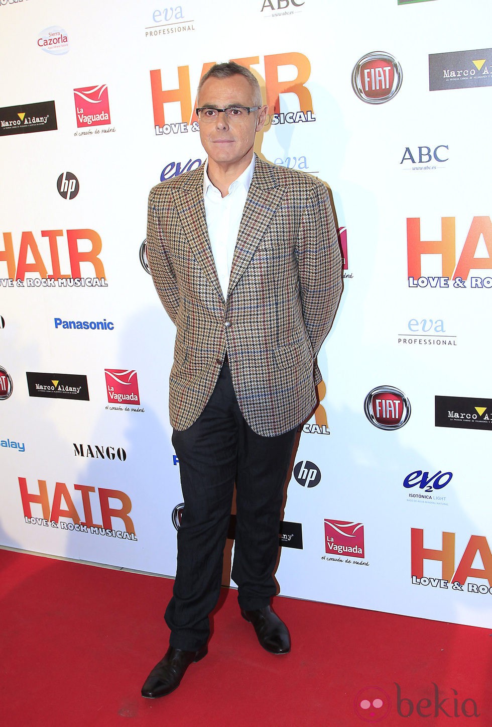 Jordi González en el estreno del musical 'Hair' en Madrid