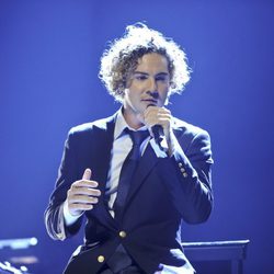 David Bisbal cantando en el concierto que ofreció en Madrid