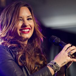 Demi Lovato actuando en Nueva York