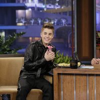 Justin Bieber visita el show de Jay Leno