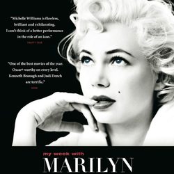 Michelle Williams en el cartel de la película 'My week with Marilyn'