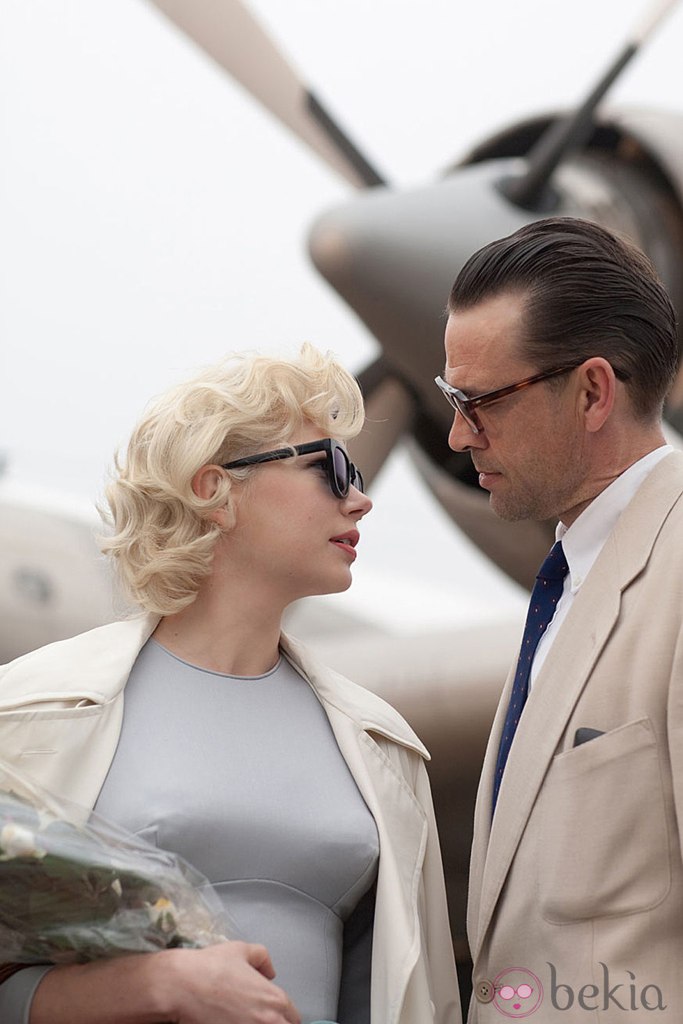 Michelle Williams y Dougray Scott son Marilyn Monroe y Arther Miller en 'My week with Marilyn'