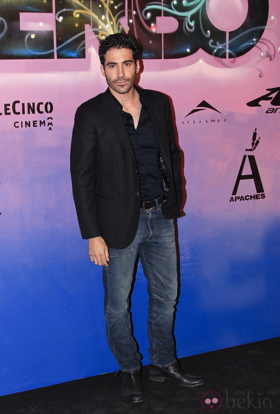 Miguel Ángel Silvestre en el estreno de 'Verbo' en Madrid