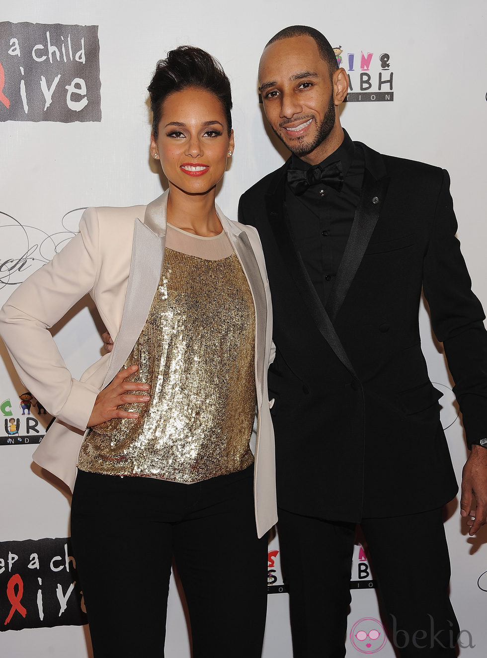 Alicia Keys y Swizz Beatz en la Gala Solidaria Black Ball