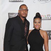 Carmelo Anthony y LaLa Anthony en la Gala Solidaria Black Ball