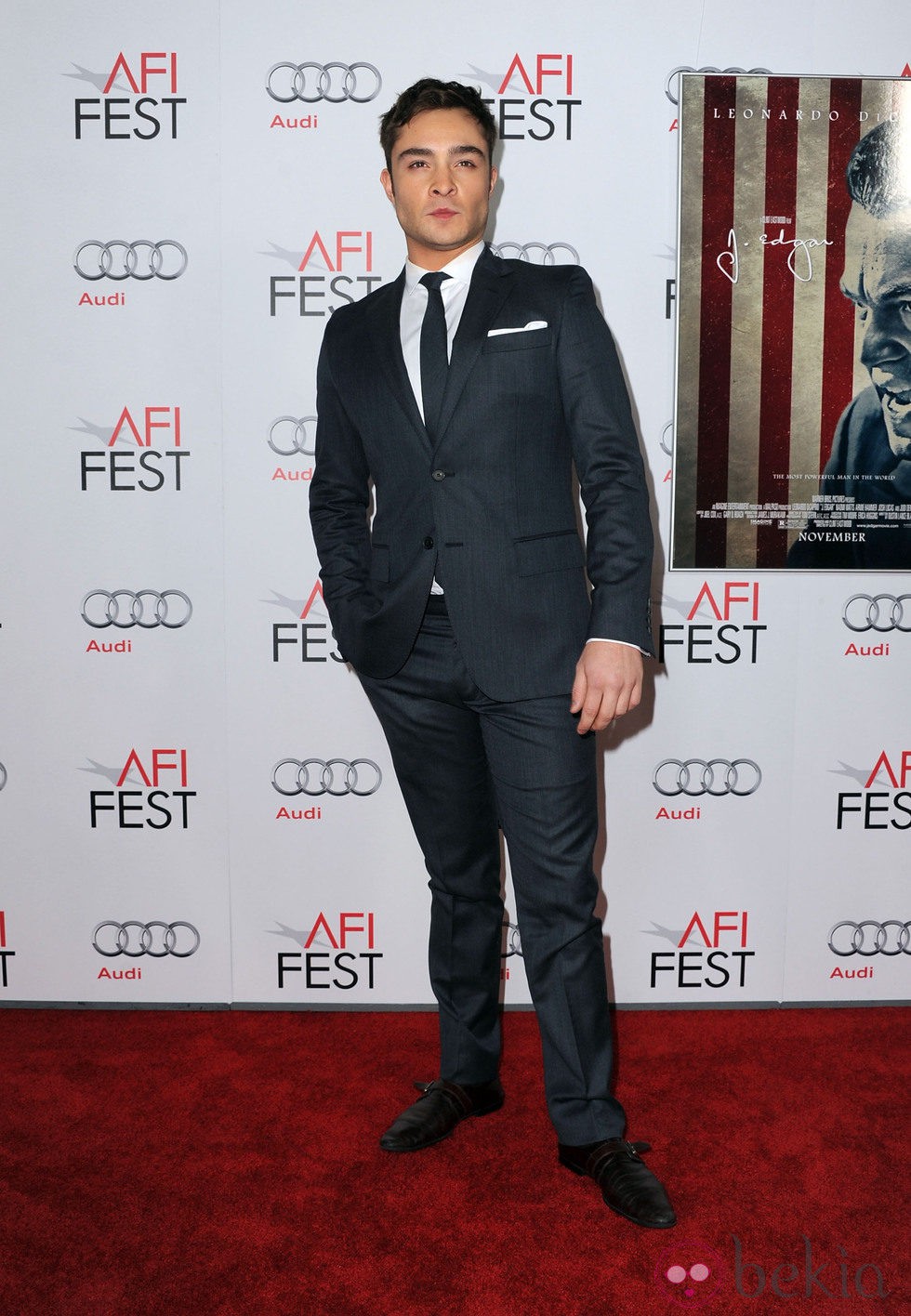 Ed Westwick en la premiere de 'J. Edgar' en Los Angeles