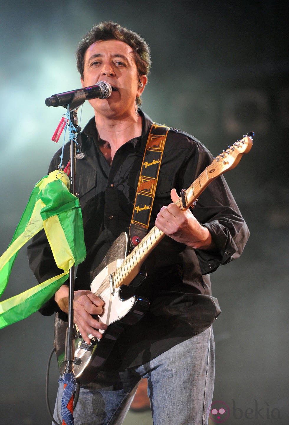 Manolo García durante un concierto