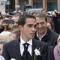 Aberto Contador el día de su boda