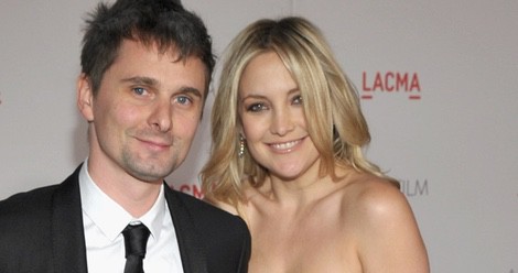 Matthew Bellamy y Kate Hudson en la gala homenaje a Clint Eastwood en Los Angeles