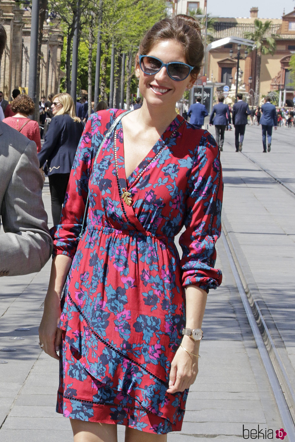 Lourdes Montes disfrutando del domingo de ramos en familia