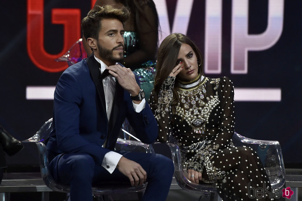 Aylén Milla a punto de llorar junto a Marco Ferri en la final de 'GHVIP5'