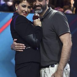 Irma Soriano con su marido Mariano en la final de 'GHVIP5'