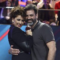 Irma Soriano con su marido Mariano en la final de 'GHVIP5'