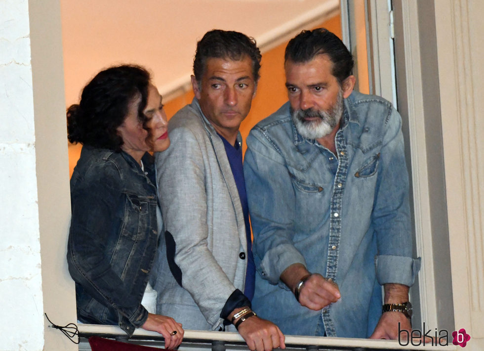 Antonio Banderas en las procesiones de Jueves Santo 2017 en Málaga