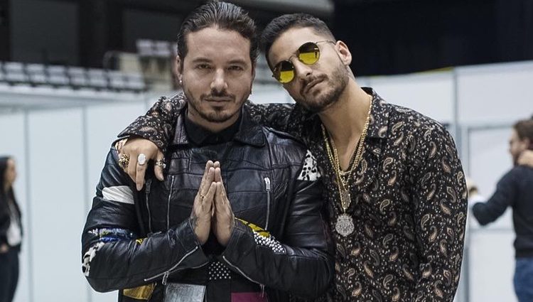 J Balvin junto a Maluma