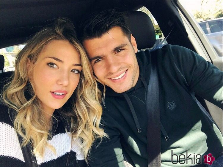 Alice Campello y Álvaro Morata posan muy felices