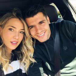 Alice Campello y Álvaro Morata posan muy felices