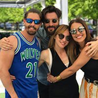 Paula Echevarría, Marta Hazas, Adrián Lastra y Javier Rey en la lectura del guion de 'Velvet Coleción'