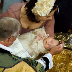 Isabel de Dinamarca en su bautizo