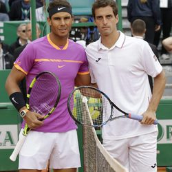 Rafa Nadal y Albert Ramos en la final del Master 1000 de Monte-Carlo 2017