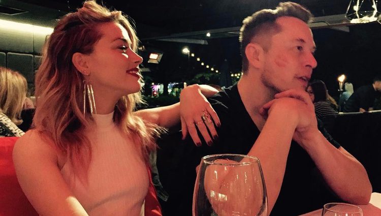 Amber Heard junto a Elon Musk