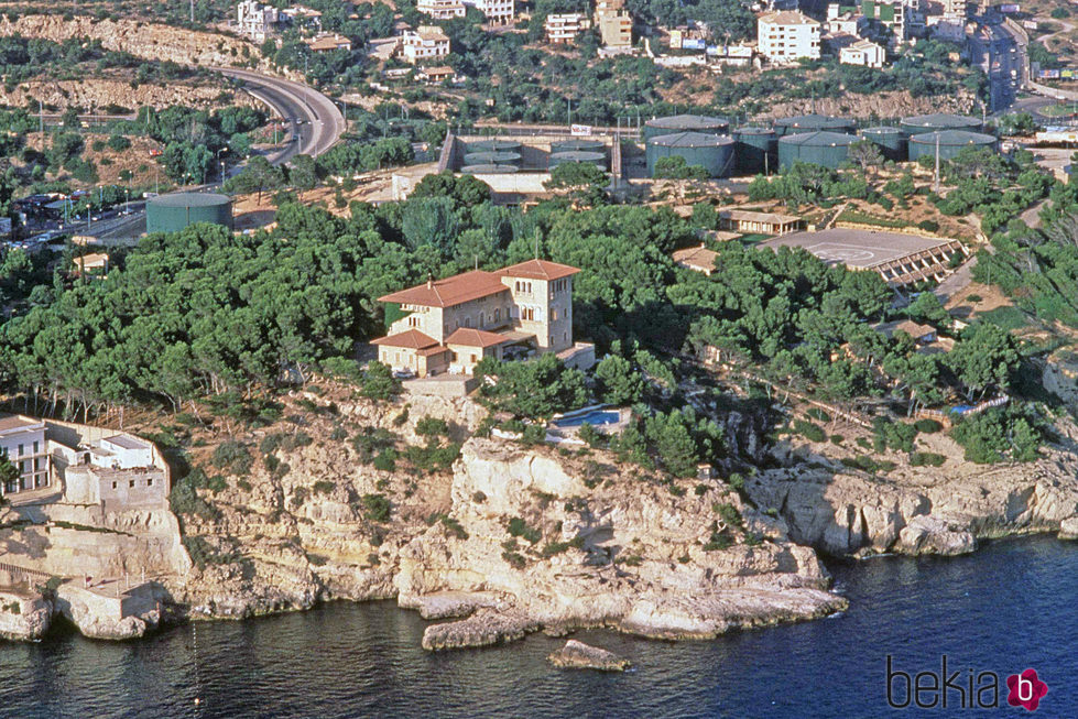 Vista aérea del Palacio de Marivent