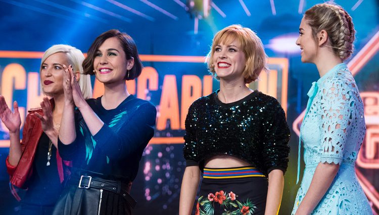 Blanca Suárez, Maggie Civantos, Ana Fernández y Nadia de Santiago en 'El Hormiguero'