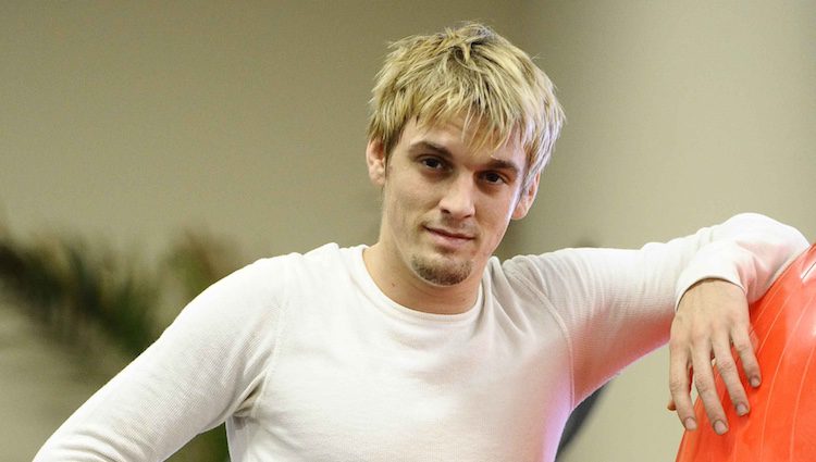 Aaron Carter en el gimnasio