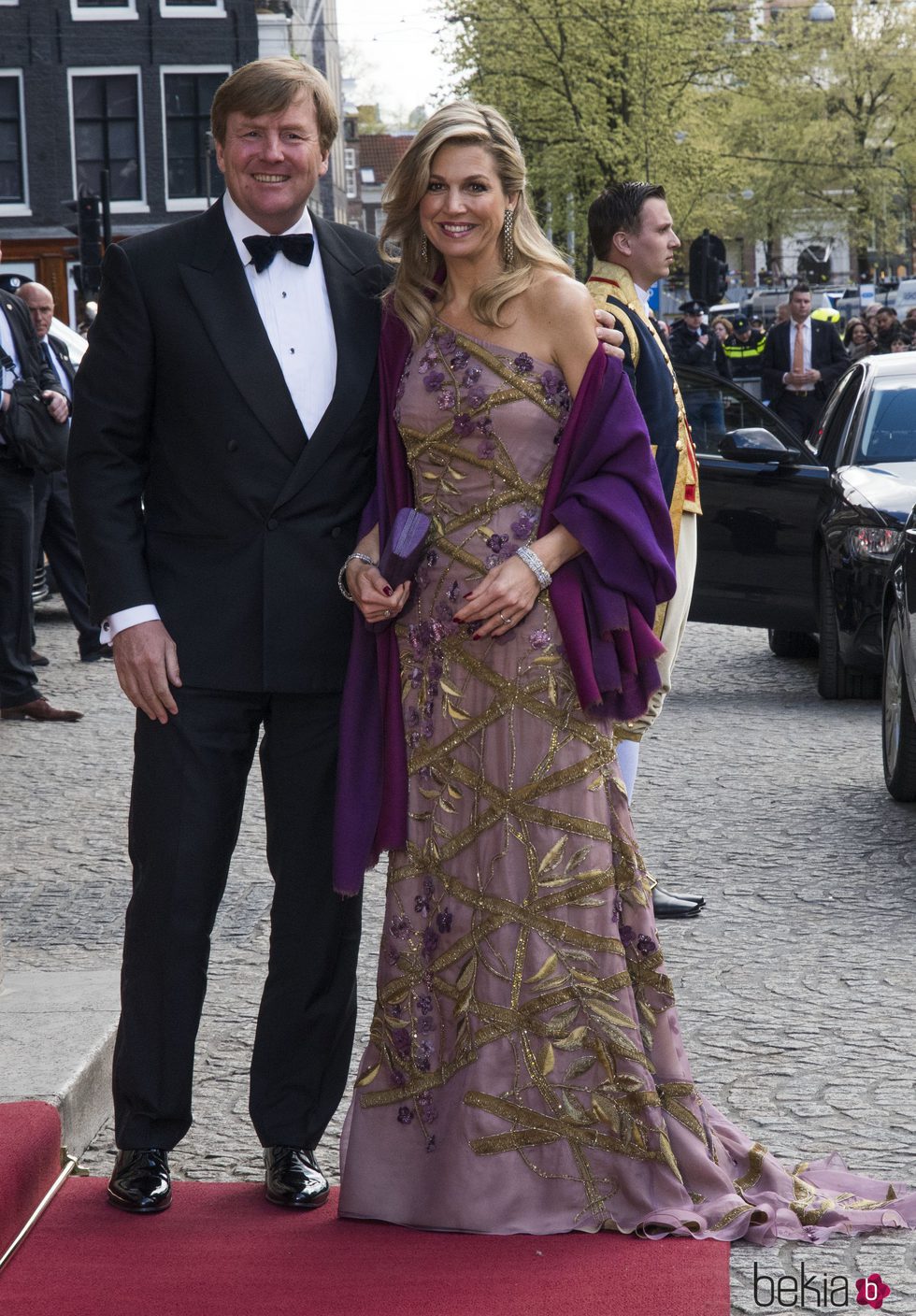 El Rey Guillermo de Holanda en la cena de gala por su 50 cumpleaños con la Reina Máxima de Holanda