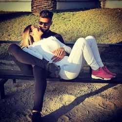 Tamara Gorro muy feliz con su marido Ezequiel Garay tras saber que está embarazada