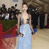 Liu Wen en la Gala MET 2017