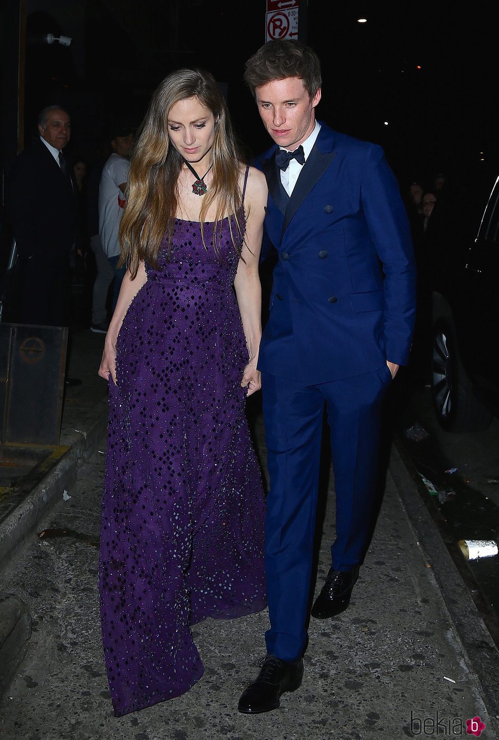 Hannah Bagshawe y Eddie Redmayne en la afterparty del MET 2017