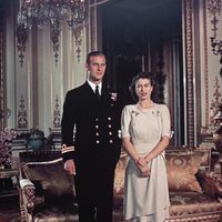 La Reina Isabel y el Duque de Edimburgo en su pedida de mano