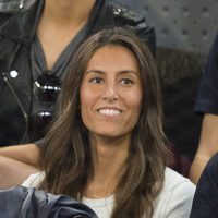 Ana Boyer apoya a Fernando Verdasco durante su partido de tenis