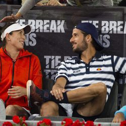 El tonteo entre Garbiñe Muguruza y Feliciano López en la Mutua Madrid Open 2017