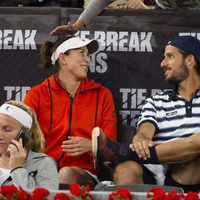 El tonteo entre Garbiñe Muguruza y Feliciano López en la Mutua Madrid Open 2017