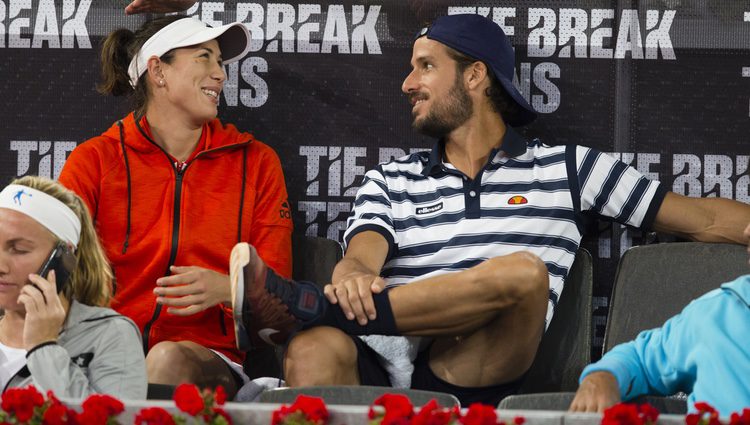 El tonteo entre Garbiñe Muguruza y Feliciano López en la Mutua Madrid Open 2017