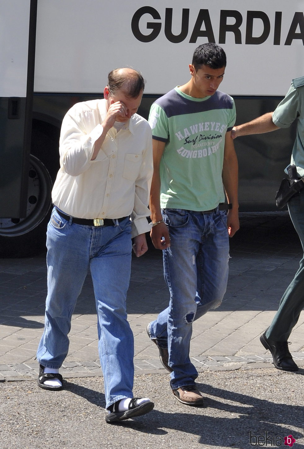 Arndt Meyer llegando a los Juzgados de Madrid