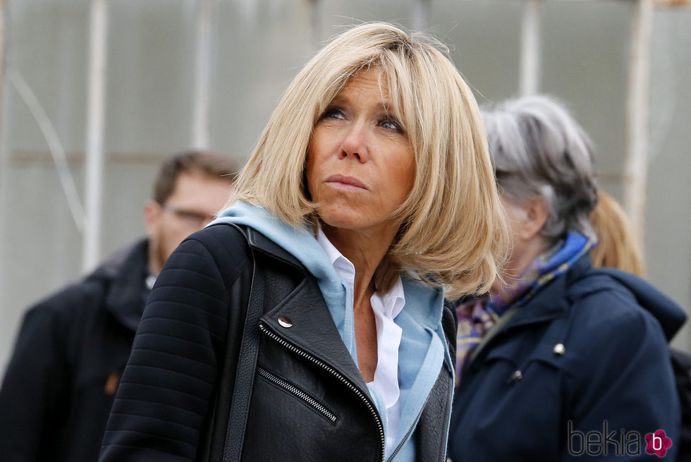 Brigitte Macron durante un acto público