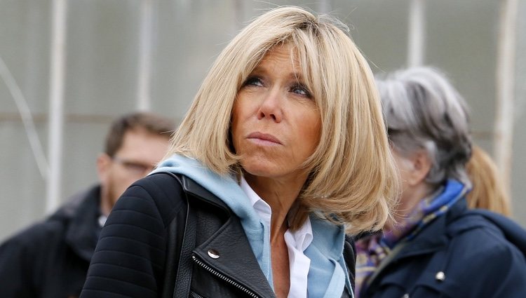 Brigitte Macron durante un acto público